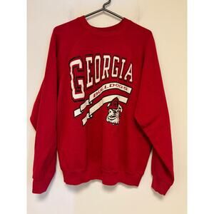 Vintage Georgia Bulldogs UGA Sweatshirt XL Red